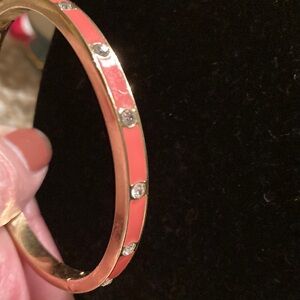 Kate Spade Gold and coral Bangle Bracelet